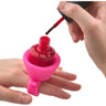 Silicone Nail Polish Bottle Holder Ring - Pink