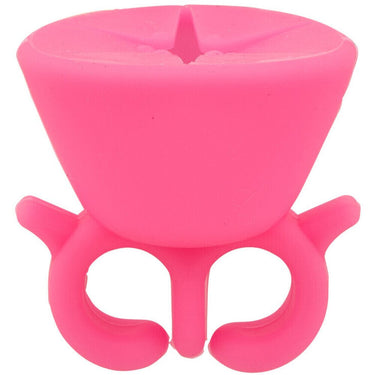 Silicone Nail Polish Bottle Holder Ring - Pink