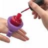 Silicone Nail Polish Bottle Holder Ring - Purple
