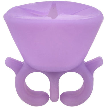 Silicone Nail Polish Bottle Holder Ring - Purple