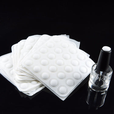 Silicone Real Polish Stickers - Show Actual Color On Top of Bottle - 250 Pieces