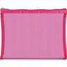 Simply Mesh - Large Pouch with Zipper Closure - Pink / 9" x 6.5" / Pack of 24 - Individually Wrapped