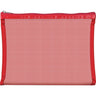 Simply Mesh - Large Pouch with Zipper Closure - Red / 9" x 6.5" / Pack of 24 - Individually Wrapped