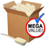 Sisal Bath Sponge with Detachable Wood Handle / Mega Pack of 100