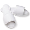 Slippers - Open Toe with Velcro Closure - Terry / Men's / White by Boca Terry