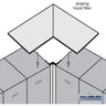 Sloping Hood Filler - Corner - for Heavy Duty Plastic Locker by Salsbury – Tan by Salsbury