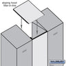 Sloping Hood Filler - In-Line - 15-inch Wide for Heavy Duty Plastic Locker by Salsbury – Blue by Salsbury