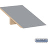 Sloping Hood - for 12-inch Wide - 15 Inch Deep Premier Wood Locker - 1 Wide by Salsbury – Winter Fog by Salsbury