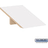 Sloping Hood - for 12-inch Wide - 15 Inch Deep Premier Wood Locker - 1 Wide by Salsbury – Arctic White by Salsbury