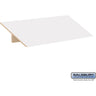 Sloping Hood - for 12-inch Wide - 15 Inch Deep Premier Wood Locker - 3 Wide by Salsbury – Arctic White by Salsbury