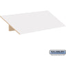 Sloping Hood - for 12-inch Wide - 21 Inch Deep Premier Wood Locker - 3 Wide by Salsbury – Arctic White by Salsbury
