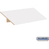 Sloping Hood - for 15-inch Wide - 21 Inch Deep Premier Wood Locker - 3 Wide by Salsbury – Arctic White by Salsbury
