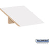 Sloping Hood - for 18-inch Wide - 18 Inch Deep Premier Wood Locker - 1 Wide by Salsbury – Arctic White by Salsbury