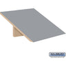 Sloping Hood - for 18-inch Wide - 24 Inch Deep Premier Wood Locker - 1 Wide by Salsbury – Winter Fog by Salsbury