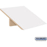 Sloping Hood - for 18-inch Wide - 24 Inch Deep Premier Wood Locker - 1 Wide by Salsbury – Arctic White by Salsbury