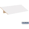 Sloping Hood - for 18-inch Wide - 24 Inch Deep Premier Wood Locker - 3 Wide by Salsbury – Arctic White by Salsbury