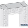 Sloping Hood - for Box Style Bridge Locker - 18 Inch Deep by Salsbury – Blue by Salsbury
