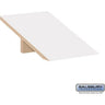 Sloping Hood - for Premier Open Access & Gear Locker - 18-inch Deep by Salsbury – Arctic White by Salsbury
