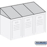 Sloping Hood - for up to (3) 12 Inch Wide and 15 Inch Deep Metal Lockers by Salsbury – Blue by Salsbury