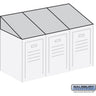 Sloping Hood - for up to (3) 18 Inch Wide Lockers - 21 Inch Deep by Salsbury – Blue by Salsbury