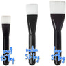 Small Flat Multi-Purpose Brush - Black - 4.5" Long with 0.83" Wide Brush Head / Case of 50 Individually Wrapped Brushes