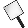 Small Square Hand Held Mirror - Black - 4.7" x 7.9" / Case of 20 Individually Boxed Mirrors
