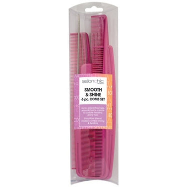 Smooth & Shine Comb 6 Piece Set by Salonchic