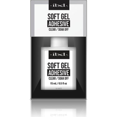 Soft Gel Adhesive - Clear & Soak Off Formula / 0.5 oz. by IBD