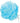 Soft Mesh Bath Puff - Individually Wrapped / Light Blue