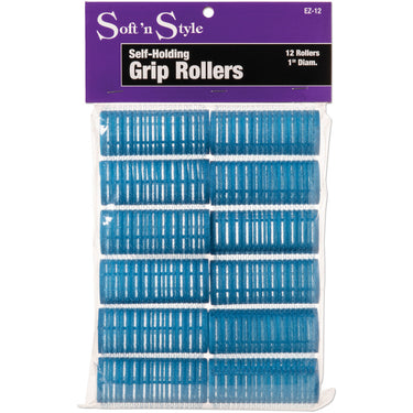 Soft 'N Style 1" Blue Velcro Roller