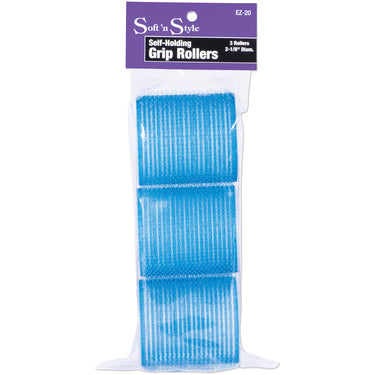 Soft 'N Style 2 1/8" Blue/ White Velcro Roller