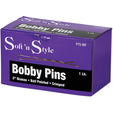 Soft 'N Style 2" Bronze Bobby Pin 1 Lb. Box