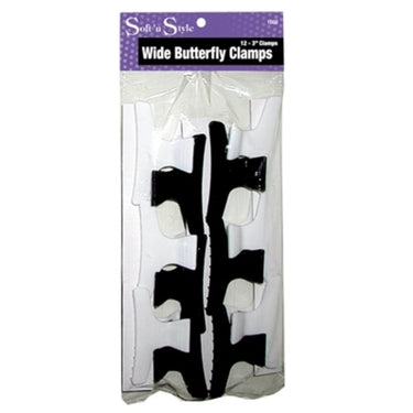 Soft 'N Style 3" Butterfly Clamp / 12 Pack