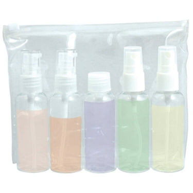 Soft 'N Style 5 Piece Set - 2 Pump, 2 Spray, 1 Twist / Clear