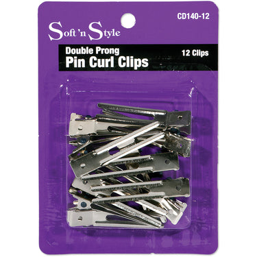 Soft 'N Style Double Prong Clip / 12 per Card