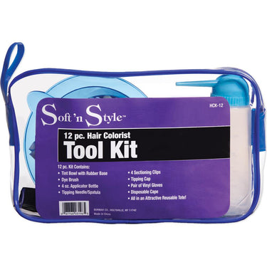 Soft 'N Style - Hair Colorist Tool Kit - 12 Pieces