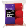 Soft 'N Style - Jumbo Magnetic Rollers - Red - 2-1/2" / Pack of 6 Rollers