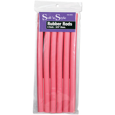 Soft 'N Style Rubber Rod Long / Pink 5/8"
