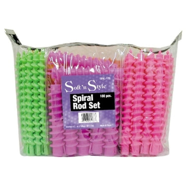 Soft 'N Style Spiral Rod Set 108 Pieces