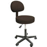 Solutions Rolling Stool with Back /Adjustable Height from 18" - 23" by Custom Craftworks