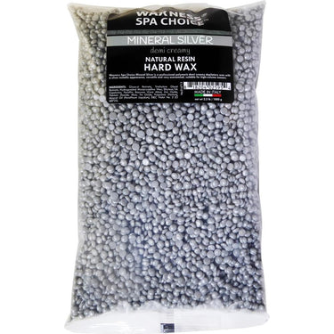 Spa Choice Mineral Silver Demi Creamyn Hard Wax - Made in Italy / 26.4 Lbs. Total = 2.2 lbs. - 35.27 oz. - 1 kg. Each X 12 Bags by Waxness
