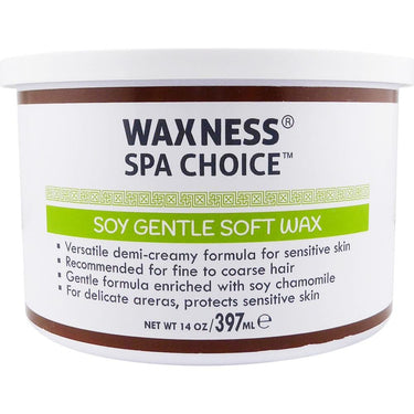 Spa Choice Soy Gentle Soft Wax Tin / Case of 8 - 14 oz. - 397 grams per Can by Waxness