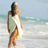 Spa Wrap - Velour - Woman's with Snaps - 100% Cotton / Ecru by Boca Terry