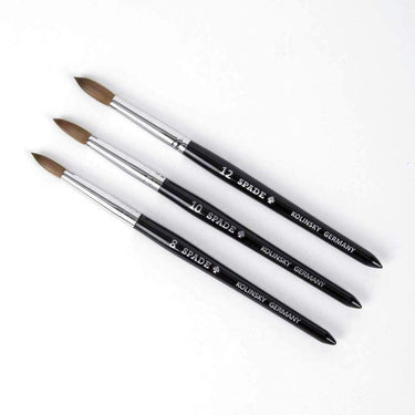 Spade Kolinsky Acrylic Brush / Black #8