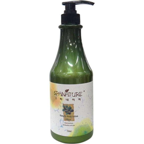 Spanature Hand & Body Lotion Olive / 25 oz. 750 mL. Pure Spa Direct