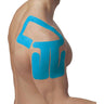 SpiderTech Right Shoulder Precut / Blue 10 Pack- Kinesiology Sports &amp; Athletic Taping Treatment For Pain Relief