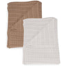 Sposh 100% Cotton Blankets - 66"W x 90"L / Available in White and Tan