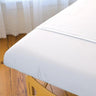 Sposh Extra Large Microfiber Fitted Sheet / 36"W x 77"L x 8.5" D Pocket - White, Cream