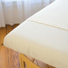 Sposh Extra Large Microfiber Fitted Sheet / 36"W x 77"L x 8.5" D Pocket - White, Cream
