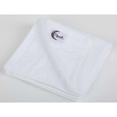 Sposh Luxury Terry Wash Cloth - 100% Combed Ring Spun Cotton 600 GSM - WHITE / 11" x 11"